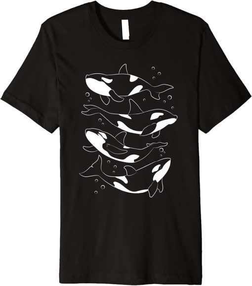 Animal Lover Whale Ocean Animal Killer Whale Orca Premium T-Shirt